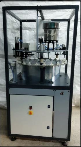 Dispensing Pump Assembly Machine, SPM, Industrial Automation Systems, Automatic Assembly Machine, Assembly Automation Machines