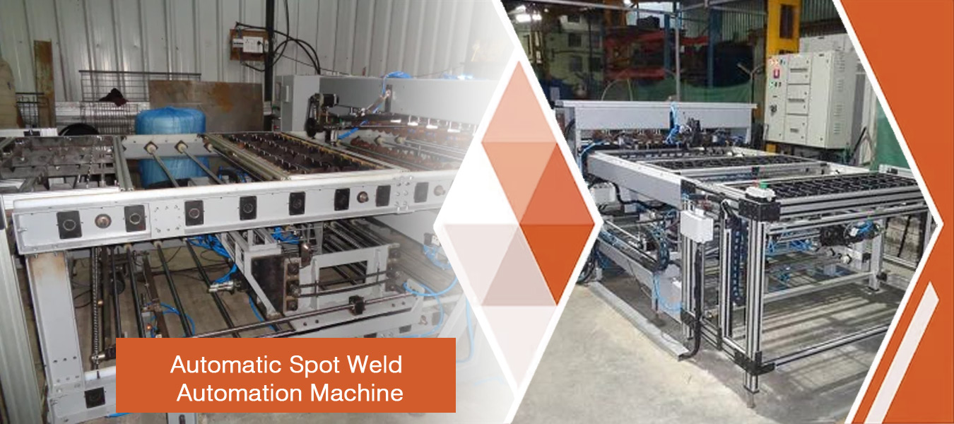 SPM, Industrial Automation Systems, Automatic Assembly Machine, Assembly Automation Machines, Automation SPM Machine, Welding SPM Machine, Spot Welding Automation Machine, Industrial Assembly Line, Industrial Automation System, Material Handling Pick & Place, Spot Mesh Welding SPM Machine